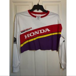 Honda Long Sleeve Cropped Shirt